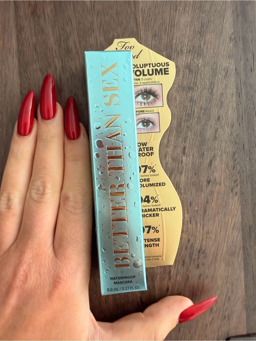 Too Faced Better than Sex Waterproof new in box mascara the best one NWT